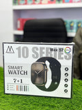 Maixinn 10 Series Max 52 Smart Watch with AMOLED Display – Includes 7 Interchangeable Straps + 1 Silicone Case
